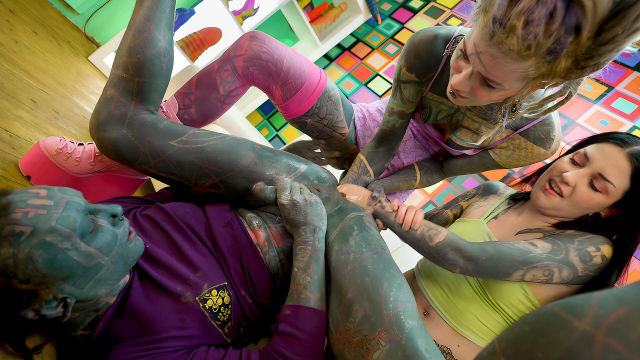 Lily Fisted & Dominated in Art Studio