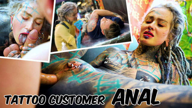 Anuskatzz ANAL SEX with her Tattoo Customer